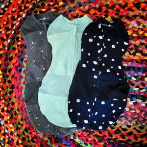 Lot of 3 Happiest Baby Sleepea Swaddles